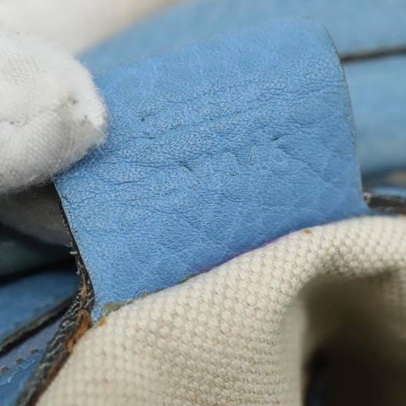 GUCCI GG Canvas Shoulder Bag 2way Navy Gold Light blue 326514 Auth 111050 - Picture 12 of 16